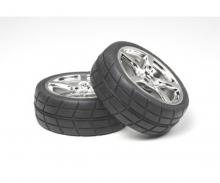 1:10 24mm 5-Sp.Wheel w/Tire, model wheel set