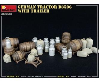 1:35 Ger. Tractor D8506 with Trailer (1)