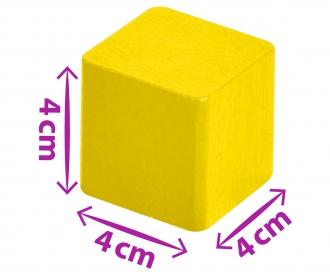 Coloured Wooden Blocks Baby - 50 Pieces