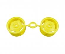 Buggy Front Wheel Star 60/29 Pair Fluor Yellow
