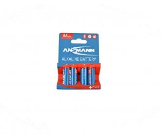 AA Alkaline Battery Set, 4-pack cells 1.5V