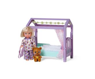 Evi Love Teddy Bed – Poupée 12 cm avec lit