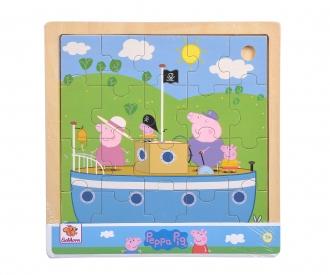 Peppa Pig, puzzle en marqueterie, 3 ass