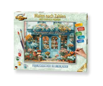 Französischer Blumenladen Malen nach Zahlen