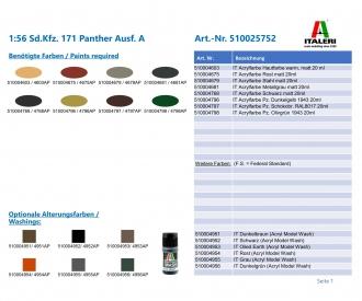 1:56 Sd.Kfz. 171 Panther Ausf. A