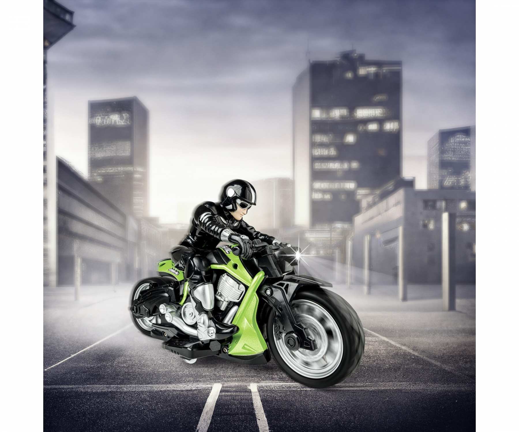 Moto Télécommandée Carson RC Devil Bike - RTR Rouge, 50 Min Autonomie, Roues Stabilisatrices