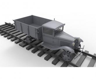 1:35 1,5to Railroad Truck AA Type w/Rail