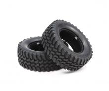 CC-01 Mud Block Tires, RC tire set, 1:10
