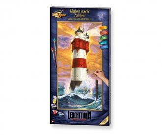 Red Sand Lighthouse - painting by numbers