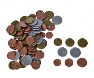 Euro-Spielgeld Münzen