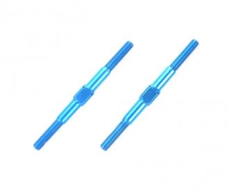 Alum. Turnbuckle Shaft 3x42mm (2) blue