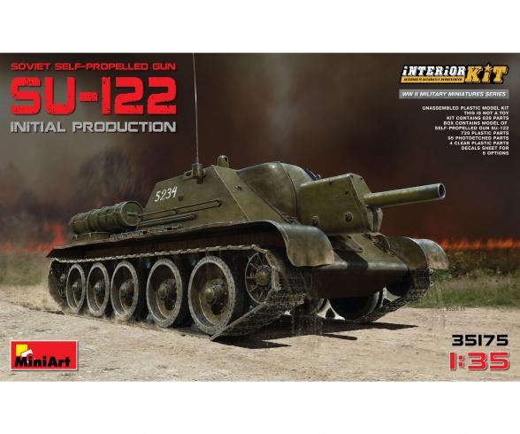 1:35 Sov. SU-122 Erstprod. m. Interieur