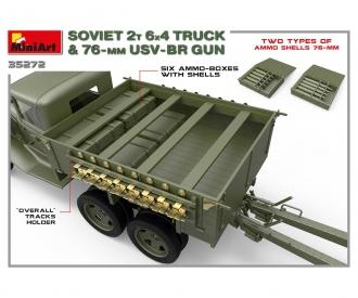 1:35 Camion Sov. 2t 6x4 m. 76mm USV-BR Pak