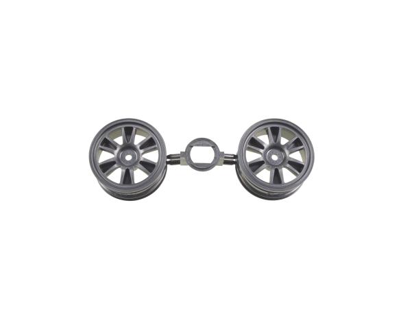 12-Speichen Felge 26mm (2) Dkl.Gunmetal