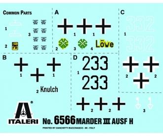 Italeri Marder III Ausf. H Model Kit 1:35