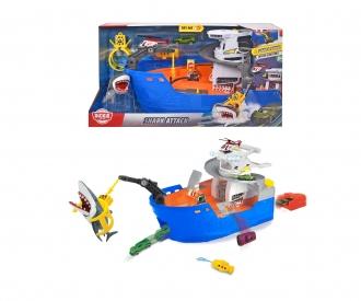Shark Attack – Coffret de jeu bateau avec lumière et son