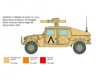 Italeri HMMWV M966 TOW Carrier Model Kit 1:35