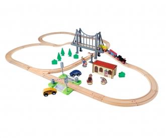 Train Set with Bridge