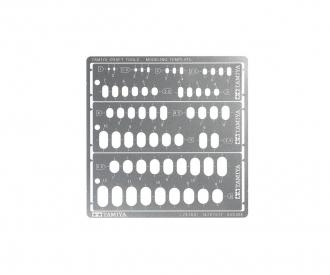 Modeling Template RR 1-6, hobby scribing guide