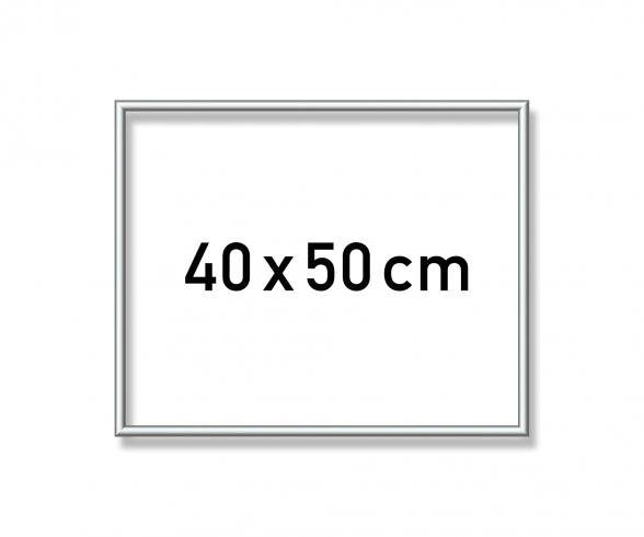 Aluminium frame 40 x 50 cm – mat silver