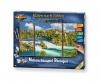 Rhine Falls Natural Spectacle Triptych - Painting by Numbers
