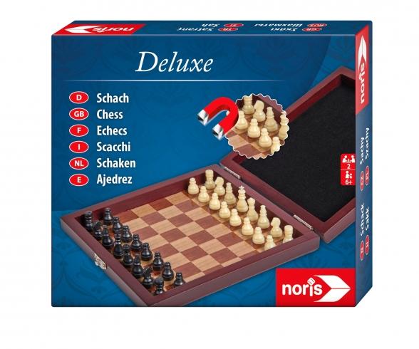 Jeu d'échecs magnétique en coffret en bois