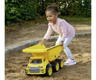 BIG Power Worker Mega Dump Truck  Tipping Bed and Soft Tyres