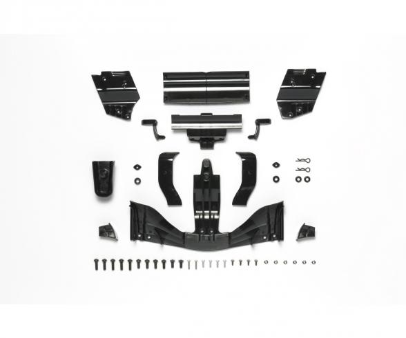 F104 Spoiler-Set Schw. Vo/hi (H/J-Teile)