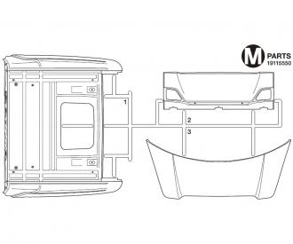 M Parts Highroof w/ Spoiler S770, model parts