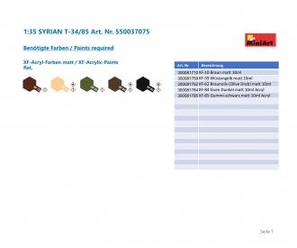 1:35 SYRIAN T-34/85