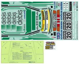Mercedes-Benz 190E EVOII decal set, RC body markings