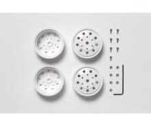 1:14 F Wheels, truck rims, white ABS 22 mm