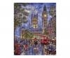 Full Moon over London 40 x 50 cm - Painting by Numbers