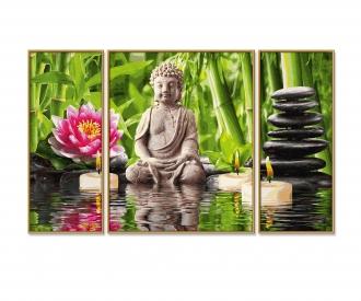 SPA - Time for You! Triptych - Painting by Numbers
