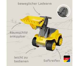BIG Power Worker Maxi  Wheel Loader with Movable Shovel 3+ Yellow
