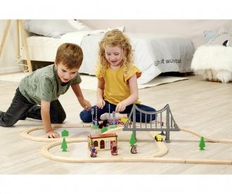 Train Set with Bridge