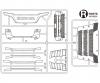 Scania 770S radiator grille, model truck spare part