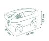 Smoby Life Chariot De Plage Garni